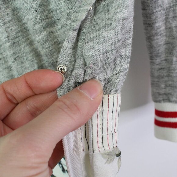 Warm Linen Swiss Dot Floral Fit n Flare Dress Size 0 - Picture 7 of 12